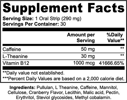 Energy Strips: Cranberry Boost